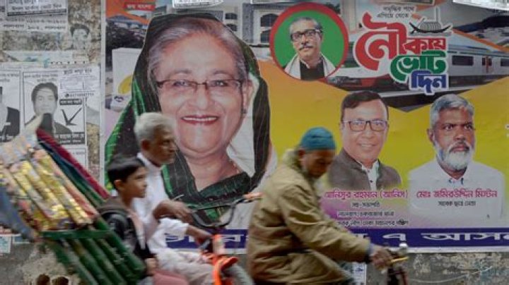 Bangladesh’s prime minister, Sheikh Hasina, wins a fifth term
