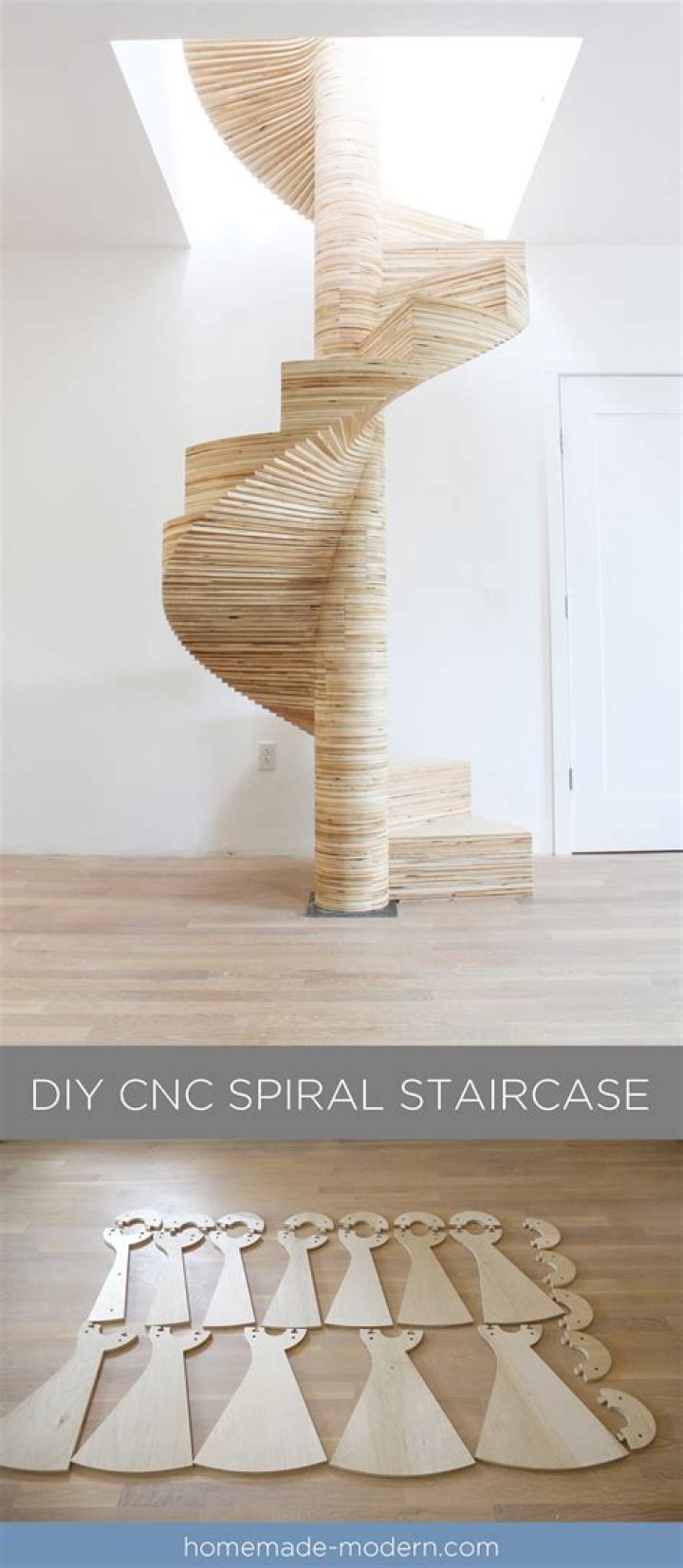 Building a DIY CNC-cut spiral staircase