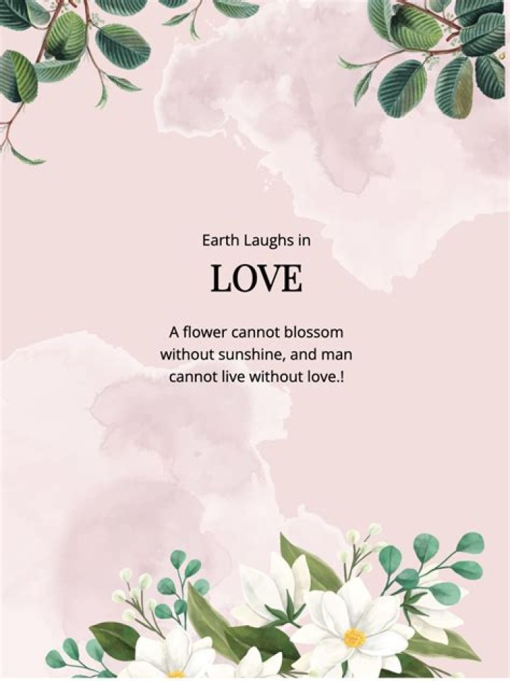 Love is in the Air A Floral Poster