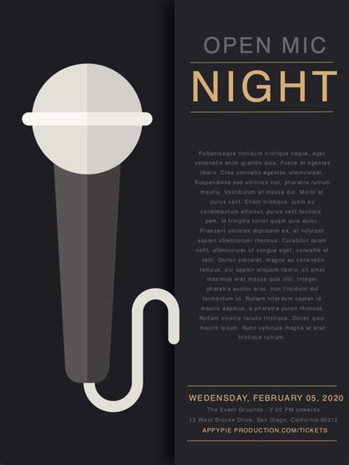 Poster Open Mic Night | Musical Poster