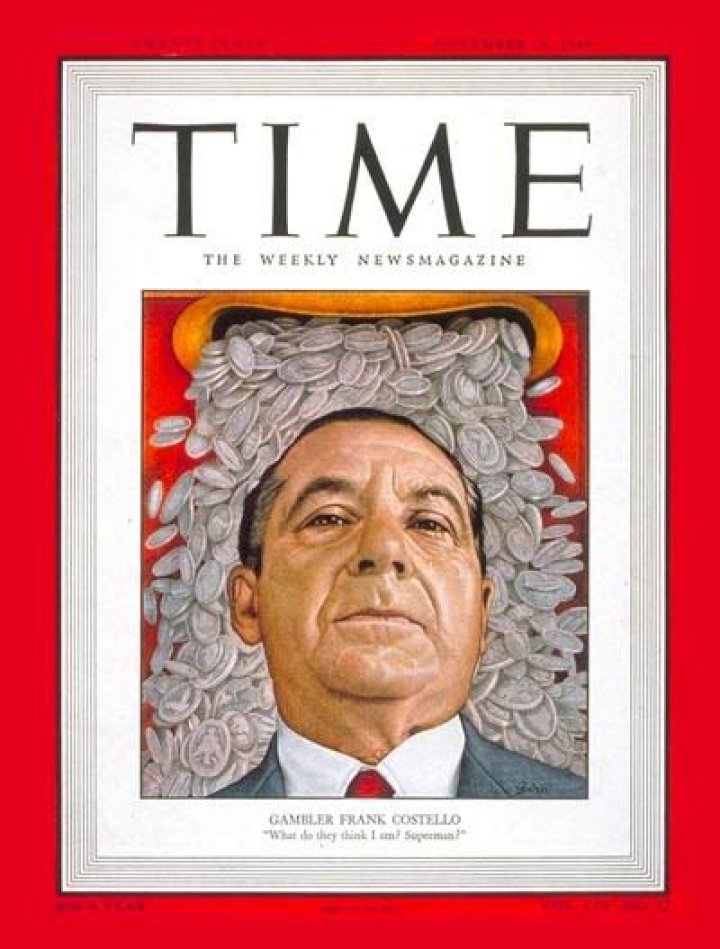 TIME Magazine Cover: Frank Costello - Nov. 28, 1949 - Organized Crime - Chicago - Mafia - Crime